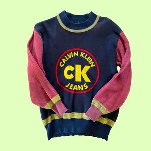 Vintage Calvin Klein Colour Block Sweater